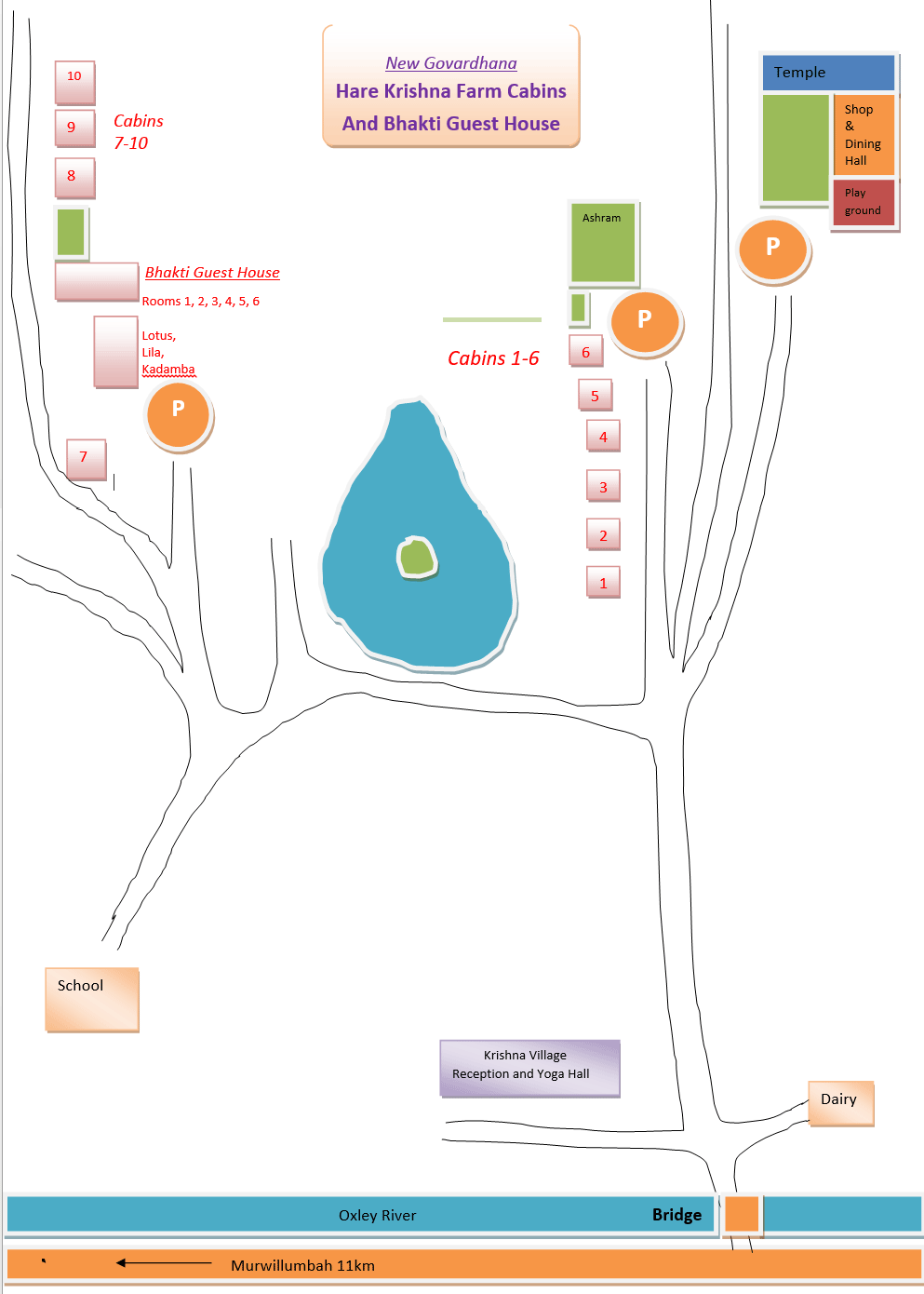 Krishna Farm Map